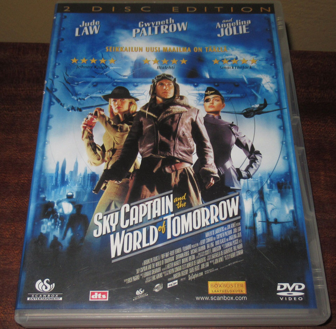 Sky Captain and the World of Tomorrow seikkailu 2dvd-levyä