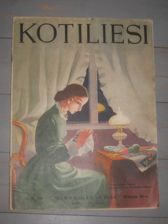 Kotiliesi ,  marraskuu II / 1934  , kansi M. Wendelin
