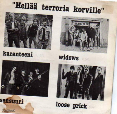 HELLÄÄ TERRORIA KORVILLE kok EP -1980- Karanteeni,Widows + 2