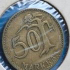 50 MARKKAA 1955 Rikkoutuneessa rahakehyksessä - pikkukuva 4