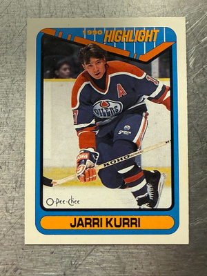 1990-91 O-Pee-Chee #5 Jari Kurri HL