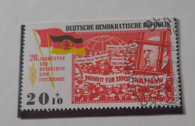 DDR/Saksa, 20+10pf?  Fasismisesta vapautumisesta 20v.