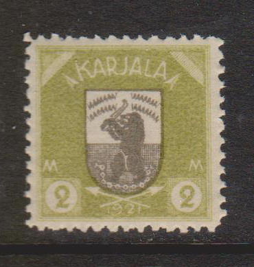 Postituore ** LaPe K9 A, Karjala 2 mk 1922.