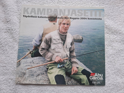 Abu Garcia 2004 Nyt Nappaa kalastuskuvaston kampanjasivusto