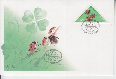 FDC 1993 16 mk leppäkerttu