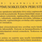 Ari Saarnilehto: Sopimusoikeuden perusteet - pikkukuva 3