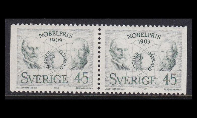Ruotsi 662DD ** Nobel-voittajia (1969)