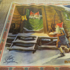 VANHA PAPERINEN JOULUTAULU/ LIINA 79 cm x 43,5cm - pikkukuva 4