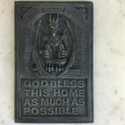 SISUSTUSTAULU - ”god bless this home as much as possible” - pikkukuva 1