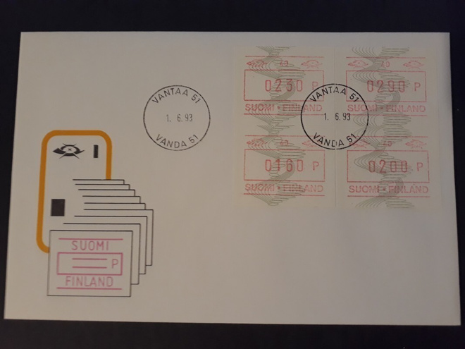 1993  FRAMA ATM15 nro 40  ro Vantaai (ei fdc)