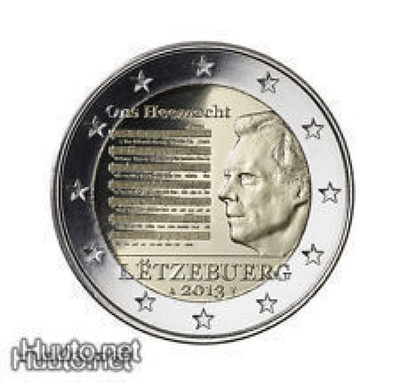 2013 LUXEMBURG "Kansallishymni" 2€ juhlaraha UNC