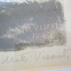 VANHA Litografia Matti Visanti Käkisälmi 1943 KäsinSigneerat - pikkukuva 2