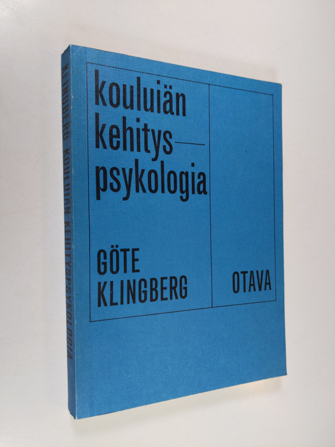 Göte Klingberg : Kouluiän kehityspsykologia