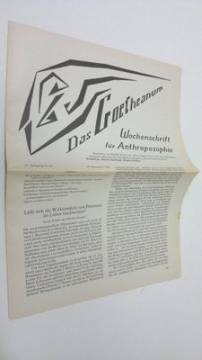 Martin (red.) Barkhoff : Das Goetheanum nr. 38/1988 : Woc...