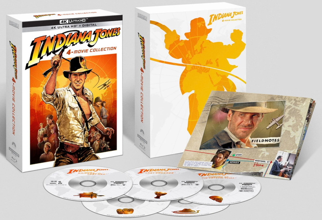 INDIANA JONES: 4 Movie Collection - 4K UHD + Blu-ray, uusi