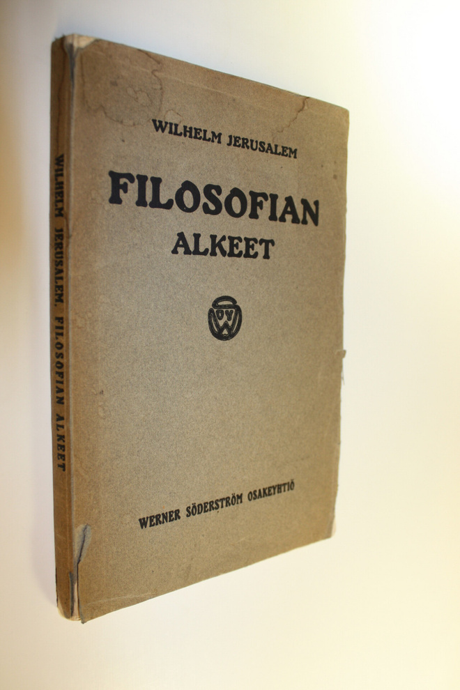 Wilhelm Jerusalem : Filosofian alkeet
