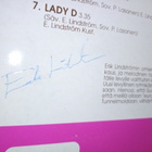 LP ERIK LINDSTRÖM :  RYTMIKÄSTÄ VIIHDETTÄ ( SIGNED) SIS POST - pikkukuva 3