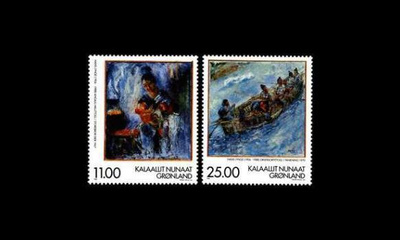 Grönlanti 325-6 ** Maalauksia Lynge (1998)