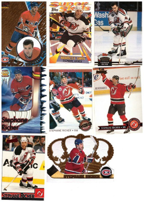 8 x STEPHANE RICHER Canadiens, Devils, sis. 2 x Erikoisk.