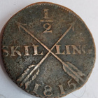 Ruotsi 1/2 skilling 1815 - pikkukuva 1