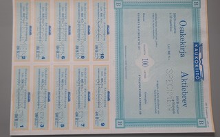 osakekirja Kaukokiito 100os spec.