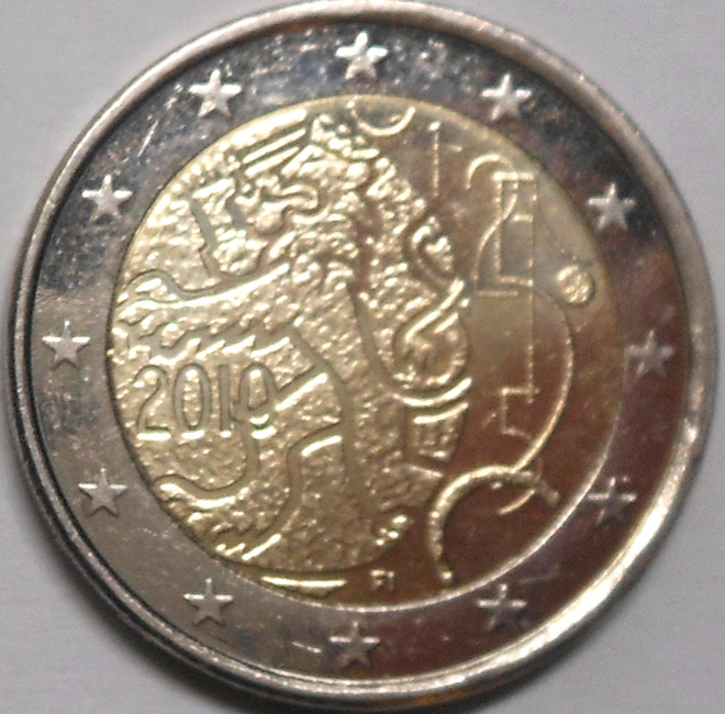 Suomi. 2€ 2010 "Suomalainen raha 150 vuotta".