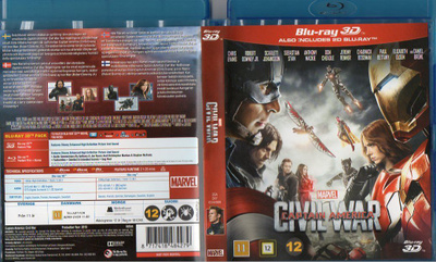 Captain America Civil War (22 832) k -FI- BLU-RAY nordic, (2
