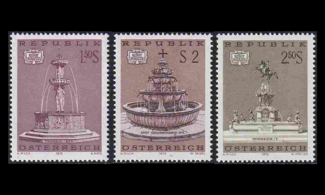 Itävalta 1382-4 ** Suihkulähteitä (1972)