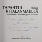 Teuvo V. Riikonen : Tapahtui Ritalanmäellä 1946-2006 : Sa... - pikkukuva 3