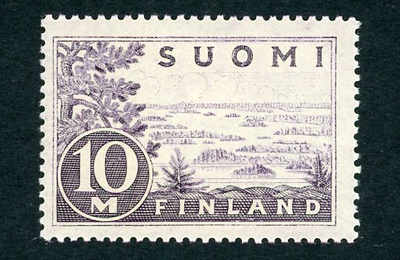 1930 Yleismerkki Saimaa 10 mk vaaleanvioletti * Lape 156 I