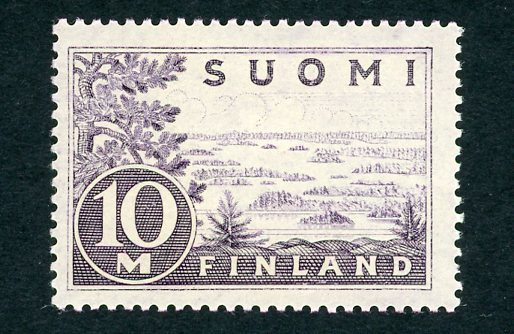 1930 Yleismerkki Saimaa 10 mk vaaleanvioletti * Lape 156 I
