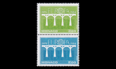 Monaco 1622-3p2 ** Europa pari (1984)