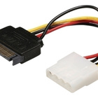 Bandridge Virtasovitinkaapeli Molex Naaras - SATA Uros 0.15m - pikkukuva 3