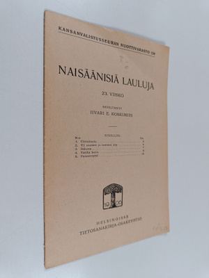 Naisäänisiä lauluja 23. vihko