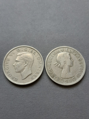 HALF CROWN 1948,1954