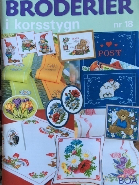 Ristipistomalleja Broderier i korsstygn 18