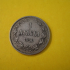 1 markka 1890 - hopeaa - pikkukuva 1
