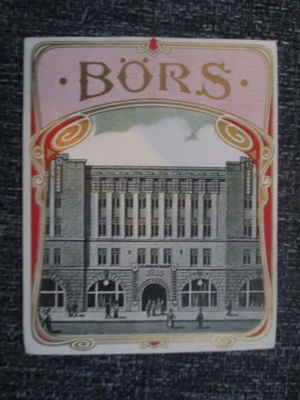 VANHA SIKARI ETIKETTI - BÖRS (P87)