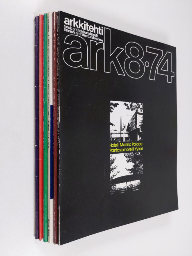 Arkkitehti 1974 vuosikerta (puuttuu nrot 1, 2)