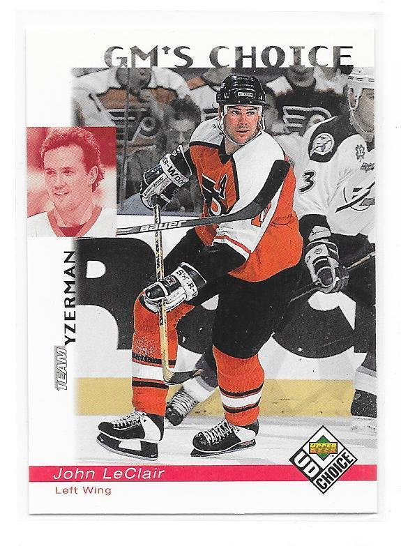 1998-99 UD Choice GM`s #235 John LeClair Philadelphia Flyers