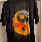 Musta T-paita XL yin yang -kuviolla - pikkukuva 3