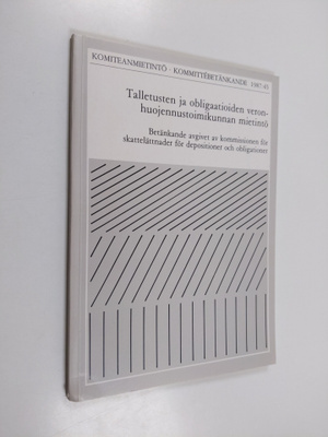 Talletusten ja obligaatioiden veronhuojennustoimikunnan m...