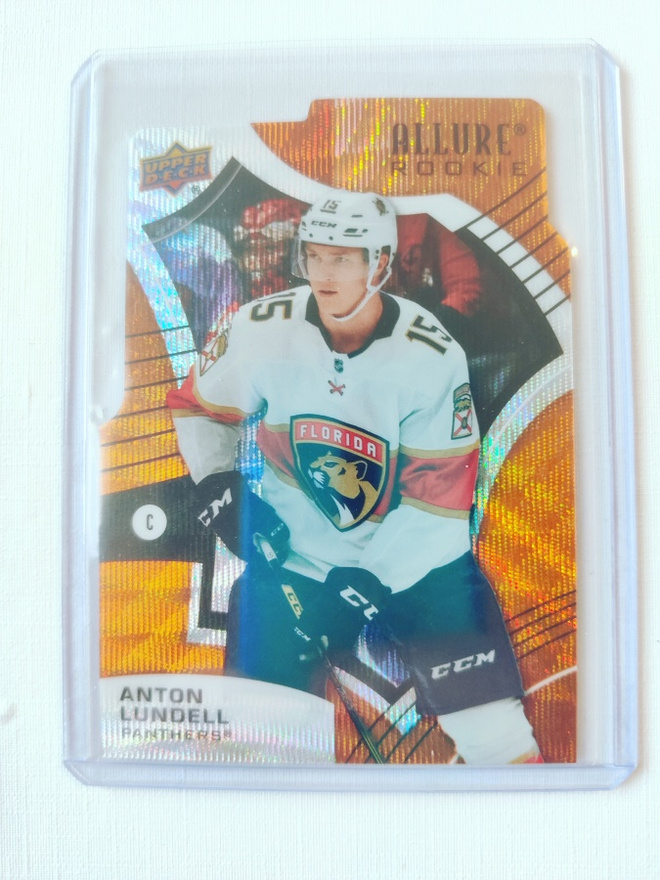 Anton Lundell - 21-22 UD Allure Orange Slice Rookie