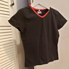 Slim-fit t-paita Musta punaista kauluksessa 34/36 - pikkukuva 1