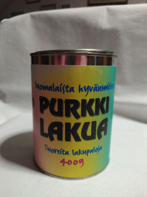 Lasipurkki peltiä