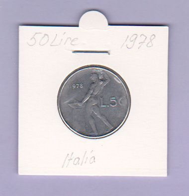 Italia 50 Lire v.1978 KM#95.1