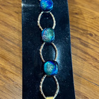 Uusi, erittäin kaunis dichroic-lasista valmistettu rannekoru - pikkukuva 1