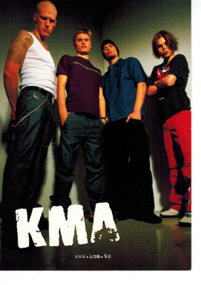 KMA-yhtye - Mainos-  postikortti