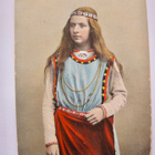 VANHA Postikortti Muinainen Puku 1900-l - pikkukuva 1