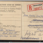 1957 50 (mk) Lammi tullausmaksu 1958 - R-peräänlähetys - pikkukuva 2